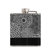 トレンドモダンフローラパーソナライズされた フラスク (裏面)