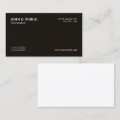 トレンドモダンプロフェッショナル白黒お洒落 名刺 (正面/裏面)