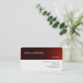 トレンドモダンホワイトダークレッドストライプクリエイティブモダン 名刺 (スタンド正面)