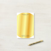 トレンドモダンミニマリストカスタム金ゴールドの外観 ポストイット (デスク上)