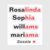 トレンドモダン透明防水名シール シール (シート)