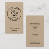 トレンドロ素朴ゴの場合 |アーティザンコーヒー会社 名刺 (正面/裏面)