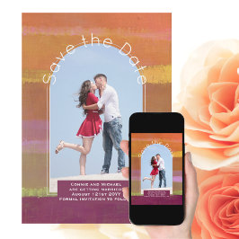 トレンド保存日付 |オレンジベリーライム 招待状