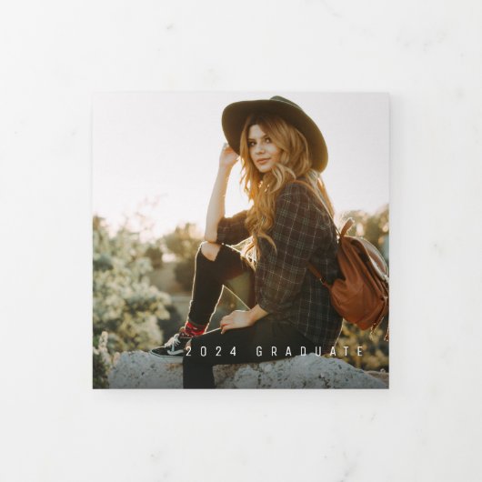 トレンド大学院の3つ折の発表 三つ折り案内状 (カバー)