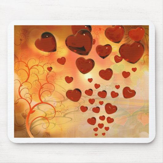 トレンド愛ハート、アクセサリー。バレンタインデー マウスパッド (正面)
