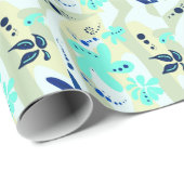 トレンド抽象芸術パターンのライトカラーフローラブロブ ラッピングペーパー (ロールコーナー)