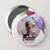 トレンド水彩PHOTOギフトMoody 缶バッジ (正面&裏面)