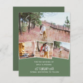 トレンド結婚の色グリーンセージのオリーブ予算 (正面/裏面)