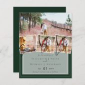 トレンド結婚の色グリーンセージのオリーブ予算 (正面/裏面)