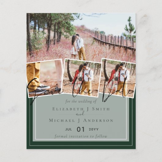 トレンド結婚の色グリーンセージのオリーブ予算 (正面)