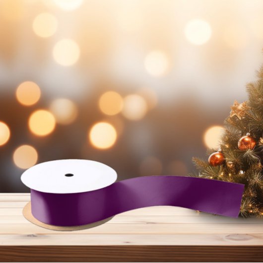 トレンド色エレガント紫 サテンリボン