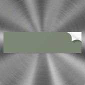 トレンド色ミュート緑がかったグレー バンパーステッカー