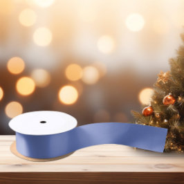 トレンド色 – 宝石の青無地の色 –  サテンリボン