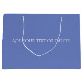 トレンド色 – 宝石の青無地の色 –  ラージペーパーバッグ (正面)