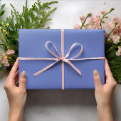 トレンド色 – 宝石の青無地の色 – 転が ラッピングペーパー