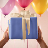 トレンド色 – 宝石の青無地の色 – 転が ラッピングペーパー