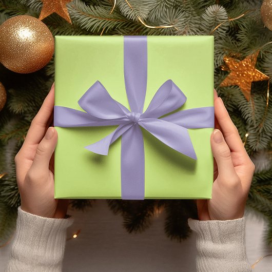 トレンド色 – 春の緑無地の色 – 転が ラッピングペーパー