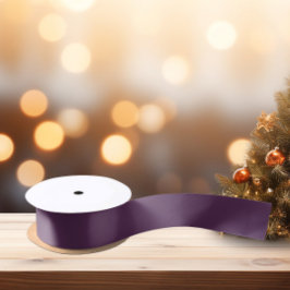 トレンド色（濃い紫） サテンリボン