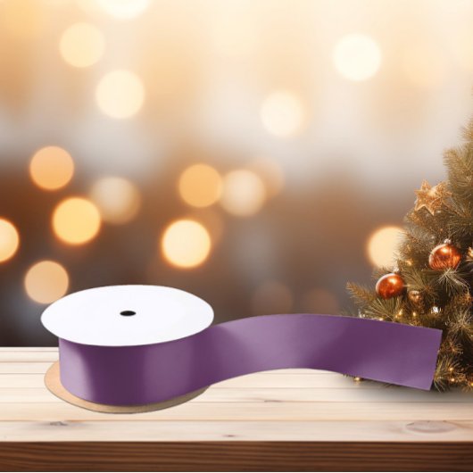 トレンド色（紫） サテンリボン