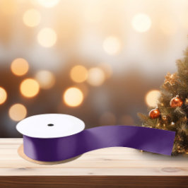 トレンド色（青みがかった紫） サテンリボン