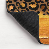 トレンド金ゴールドストロークがメタルタイガーの皮に付く マウスパッド (コーナー)