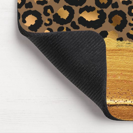 トレンド金ゴールドストロークがメタルタイガーの皮に付く マウスパッド (コーナー)