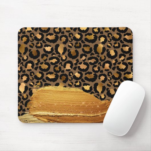 トレンド金ゴールドストロークがメタルタイガーの皮に付く マウスパッド (マウス)