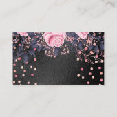 トレンド金属フローラ文房具のガーリー予算 名刺 (裏面)