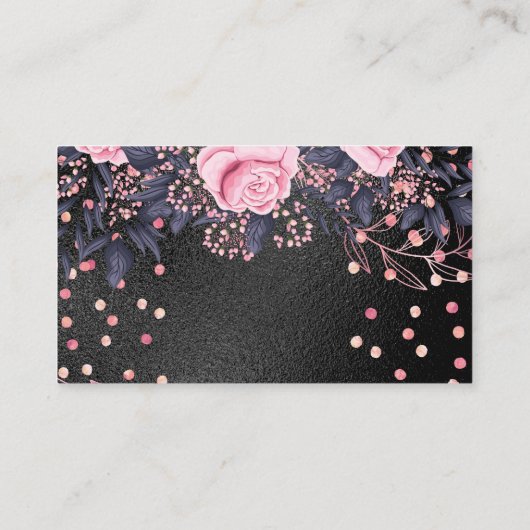 トレンド金属フローラ文房具のガーリー予算 名刺 (裏面)