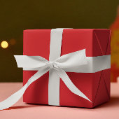 トレンド鮮やかカラー – 赤無地の色 – 転が ラッピングペーパー