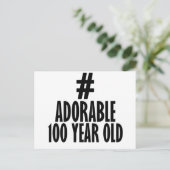 トレンド100年前の誕生日デザイン ポストカード (スタンド正面)