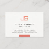 トレンド・モノグラモダンム・テンプレート 名刺 (裏面)