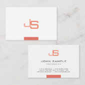 トレンド・モノグラモダンム・テンプレート 名刺 (正面/裏面)