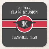 トレンド！新しいクラス懇親会パーティー スクエアペーパーコースター (正面)