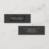 トレンドskinnyサイズのコンサルタントマネージャー名刺 スキニー名刺 (正面/裏面)