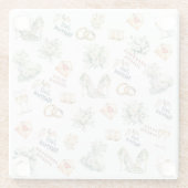 トレンビーブライダルアクセサリー結婚for ガラスコースター (裏面)