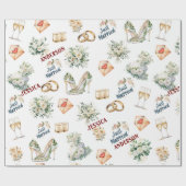 トレンビーブライダルアクセサリー結婚for ラッピングペーパー (フラット)