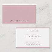 トレンモダンドエレガントカラーのシンプルデザインテンプレート 名刺 (正面/裏面)