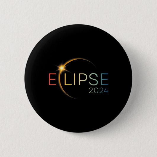 トレン太陽のディング合計2024年4月8日Sun Eclipse T-sh 缶バッジ (正面)