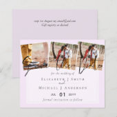 トレン結婚グのカラーピンクの予算の日付を保存 (正面/裏面)