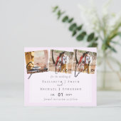 トレン結婚グのカラーピンクの予算の日付を保存 (スタンド正面)