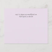 トレン結婚グのカラーピンクの予算の日付を保存 (裏面)