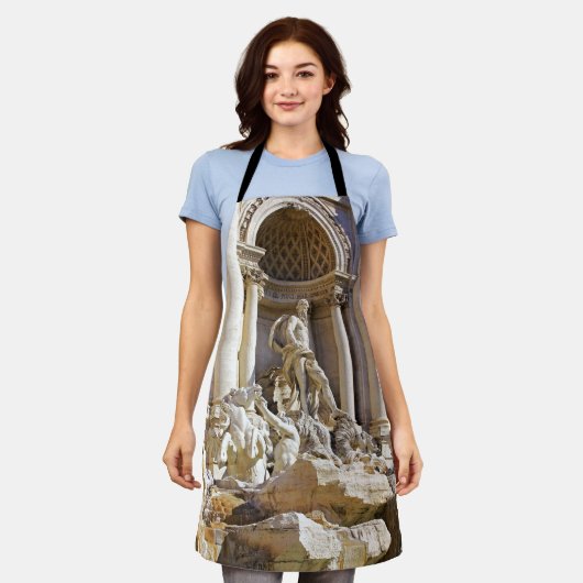 トレヴィの泉 エプロン (着用した状態)