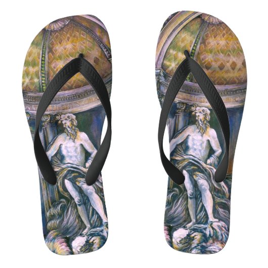 トレヴィの泉、ローマ ビーチサンダル (フットベッド)