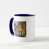 トレヴィの泉（夜） |ローマ、ラツィオ、イタリア マグカップ (正面左)