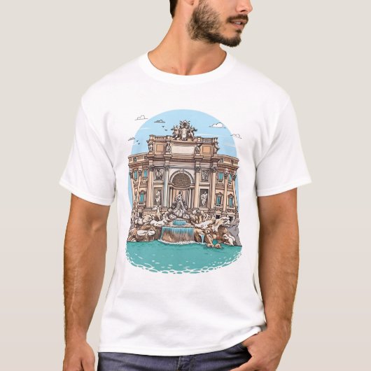 トレヴィの泉 Tシャツ (正面)