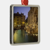 トレヴィ噴水の夜,ローマ,ラツィオ,イタリア メタルオーナメント (右)