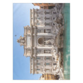 トレヴィ噴水の早朝 – ローマ、イタリア テーブルクロス (正面)