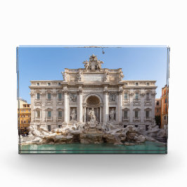 トレヴィ噴水の早朝 – ローマ、イタリア フォトブロック