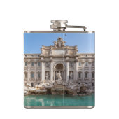 トレヴィ噴水の早朝 – ローマ、イタリア フラスク (裏面)